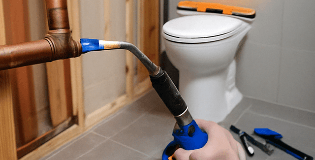 New toilet install in progress